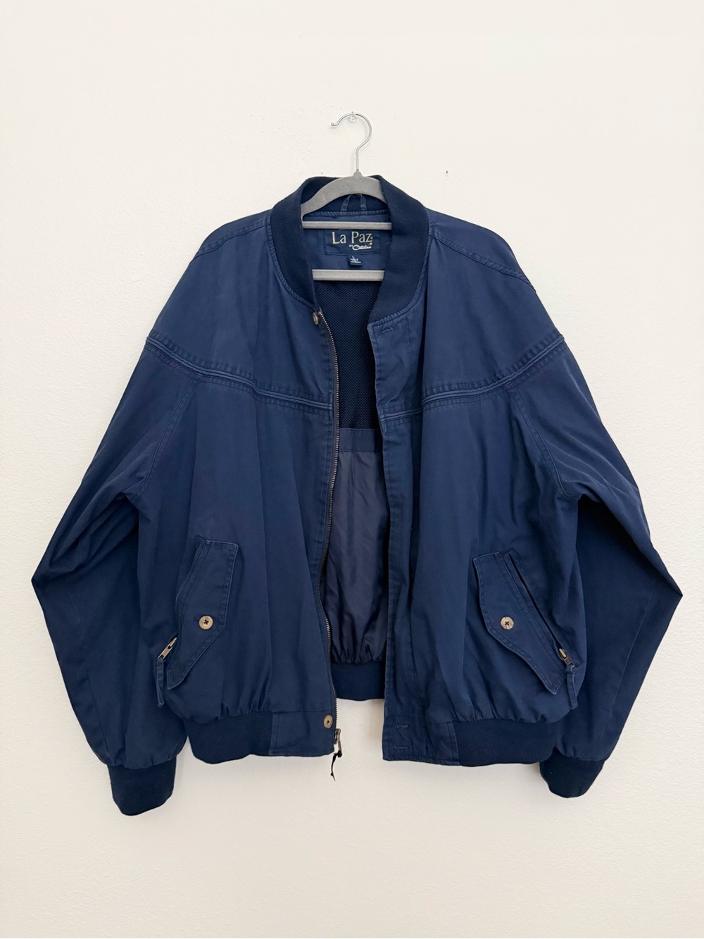 Vintage 90’s Bomber La Paz by Catalina Navy Blue Men’s L